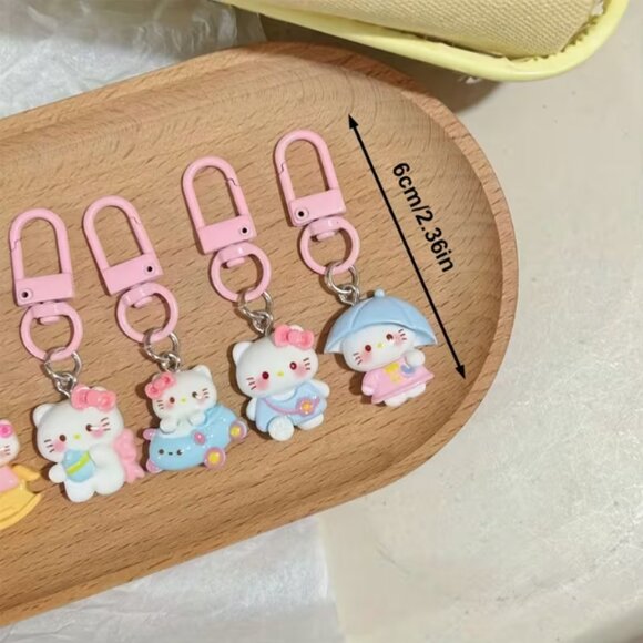 🍏50% OFF/3+...6-pcs Set of Cute Hello Kitty Bag Charms - Picture 7 of 9